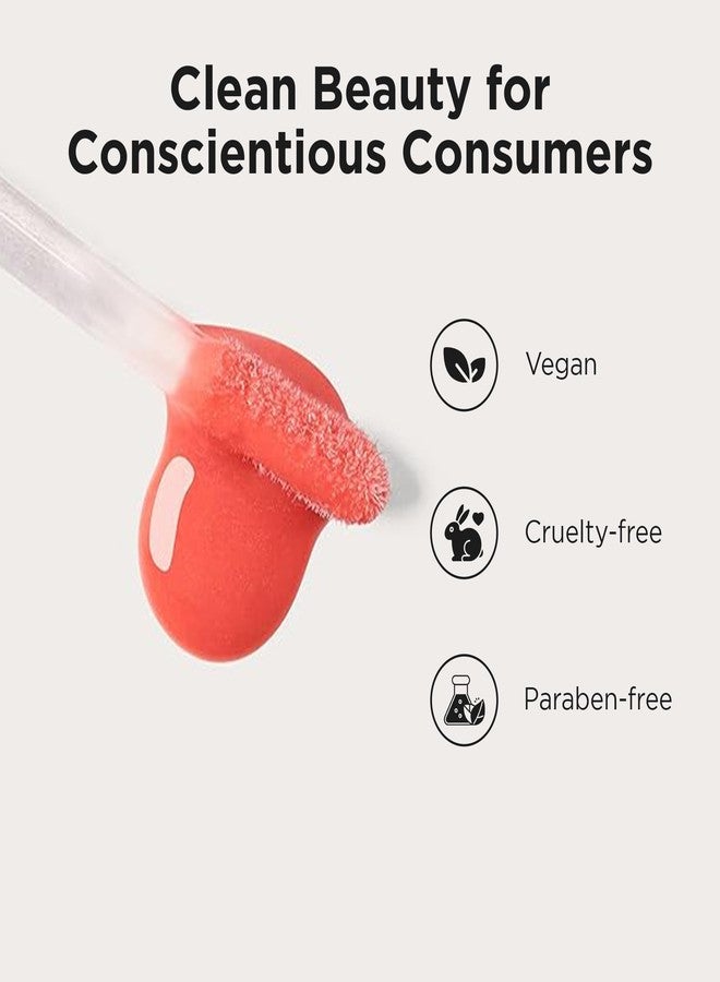 Cote Shop Côte Beauty The Necessity Peptide Lip Shine in Branson - Plumping Coral Lip Gloss with Hyaluronic Acid, Shea Butter & Jojoba Oil - Non-Sticky, Long-Lasting Hydrating Formula - Image 3