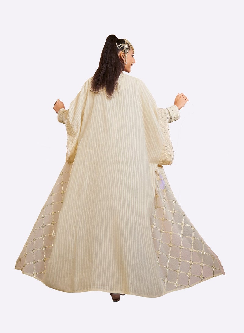 Sara Arabia سارة العربية 2 قطعة جلابية ماكسي ريترو - Image 2