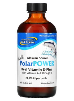 North American Herb & Spice Alaskan Source Wild PolarPower With Vitamin A & Omega 3s 8 fl oz (240 ml) 