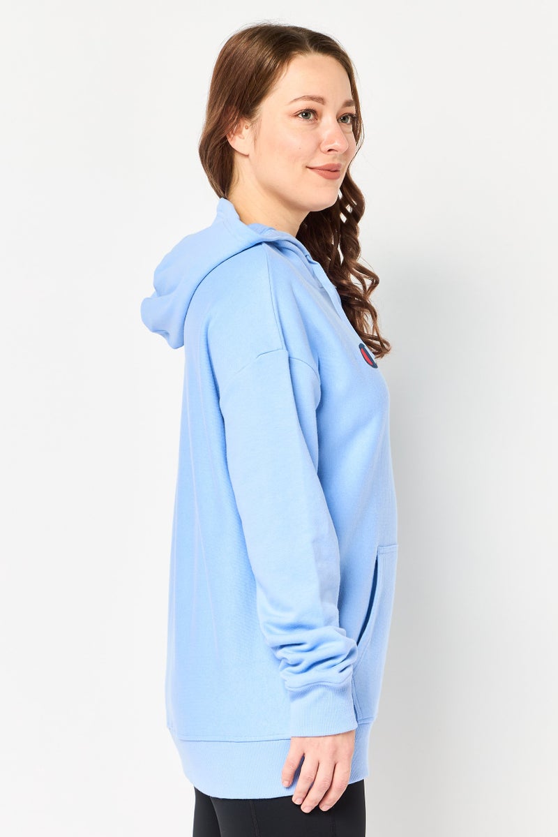 Champion Women Sportswear Fit Long Sleeve Outdoor Hoodie, Blue - Image 3