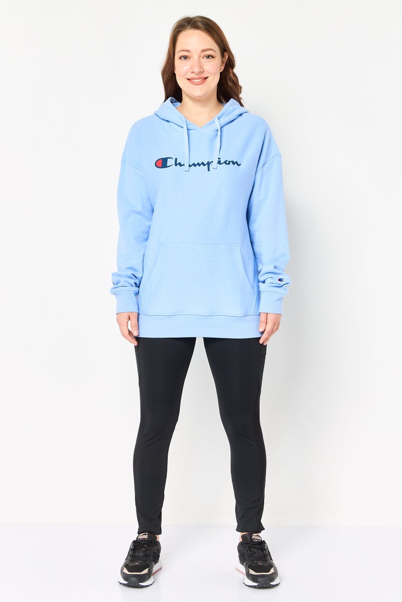 Champion Women Sportswear Fit Long Sleeve Outdoor Hoodie, Blue - Image 2