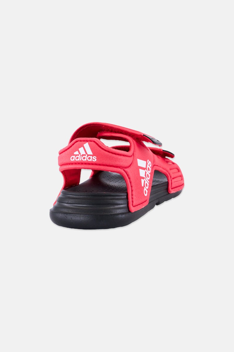 Adidas Kids Boy Altaswim Velcro Closure Sandals, Red - Image 3