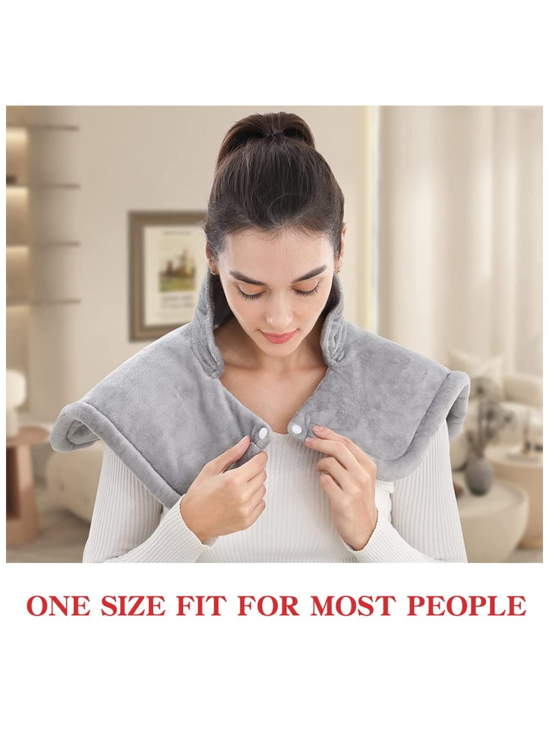 Heating Pad,Electric Heat Pad for Neck and Shoulders, Large Fast Heat Pad with 10 Heat Settings, 3 Timer Options, Auto Shut Off, Machine Washable 16" x 24" - Image 2