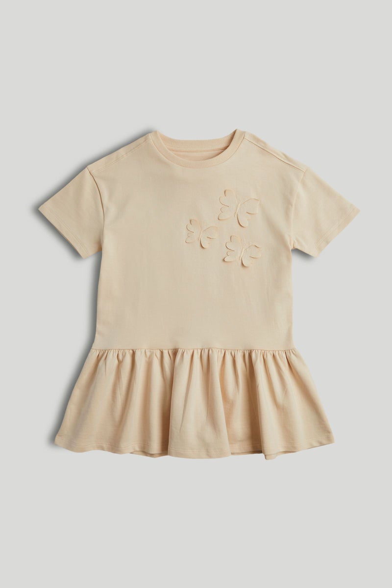 mothercare Beige Sweatshirt Dress - Image 1