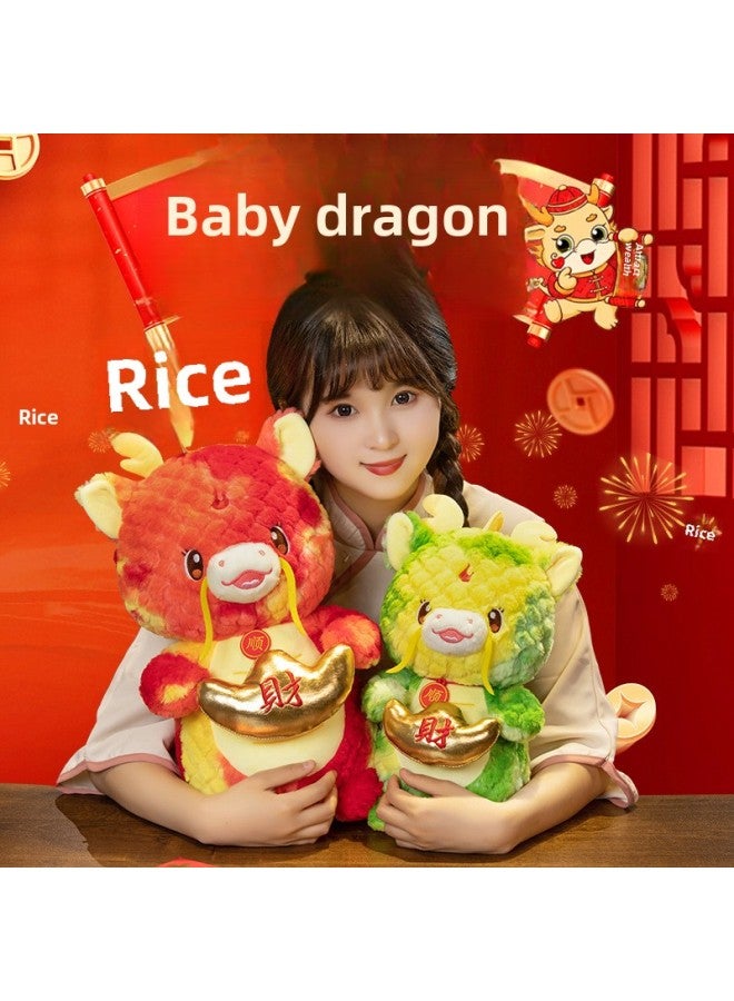 Grab Machine Doll 2014 Dragon Year Mascot Plush Toy Doll Year Goods Company Annual Meeting Gift Wholesale-Specifications:Red-Color:40cm - Image 5