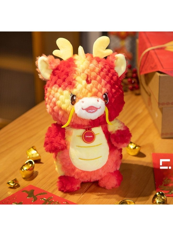 Grab Machine Doll 2014 Dragon Year Mascot Plush Toy Doll Year Goods Company Annual Meeting Gift Wholesale-Specifications:Red-Color:40cm - Image 1