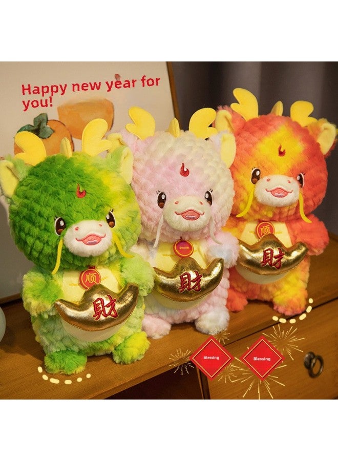 Grab Machine Doll 2014 Dragon Year Mascot Plush Toy Doll Year Goods Company Annual Meeting Gift Wholesale-Specifications:Red-Color:40cm - Image 4