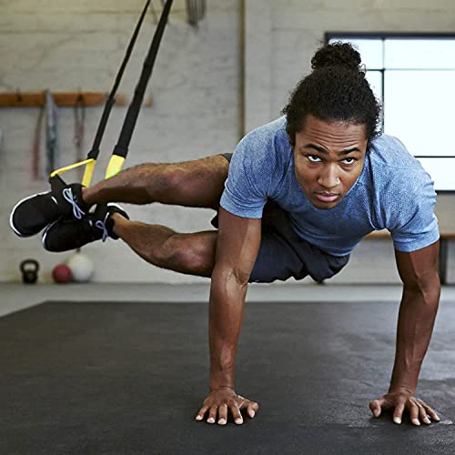 Wearslim Professional All in one Suspension Trainer, Full Body Weight Resistance System Lightweight & Portable Build Muscle, Burn Fat, Improve Cardio - (Yellow) - Image 5