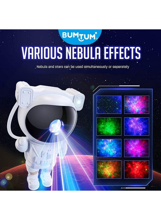 BUMTUM Astronaut Galaxy Star Projector with Remote Control| 360° Adjustable Light Projector Timer Kids Astronaut Nebula Night for Kids, Gifts, Gaming Room & Party - Image 2