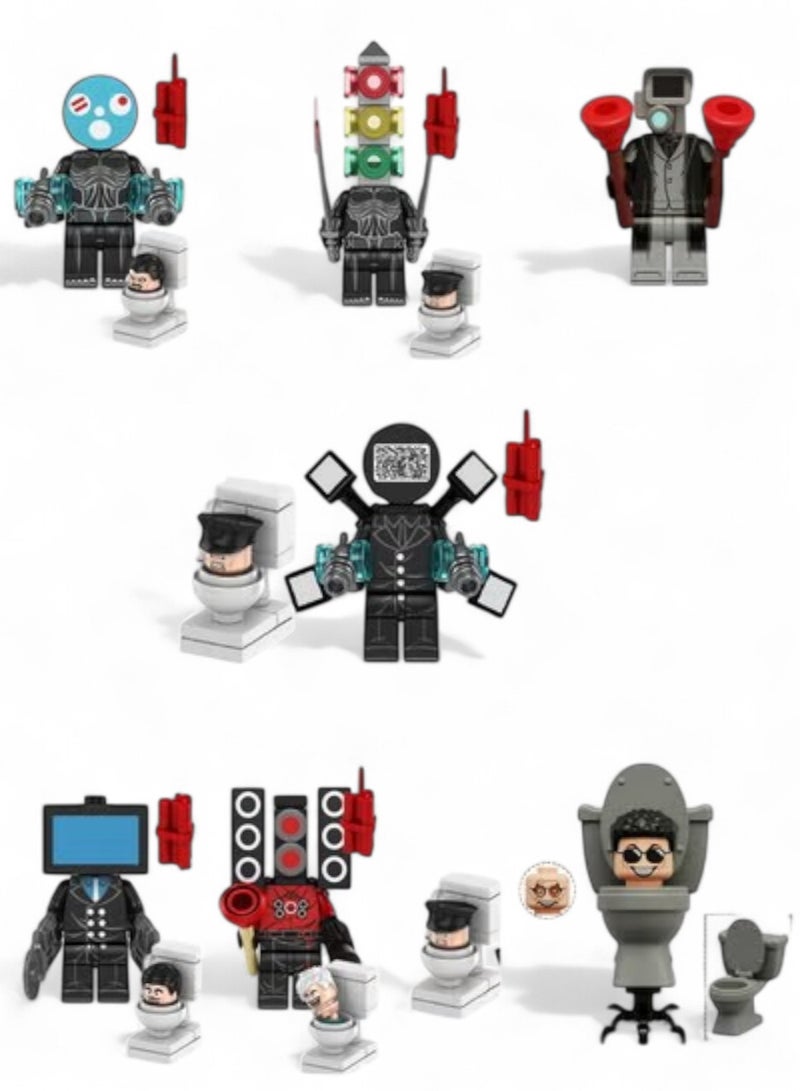 Famous Speaker Character Set, in the Shape of a Speaker and Chair, Figures with Speaker and TV, Kids' Blocks, Building Sets, for Boys, Bricks, Games, for Children, for Girls, Toy, Characters, Building Toy, Constructions - Image 2
