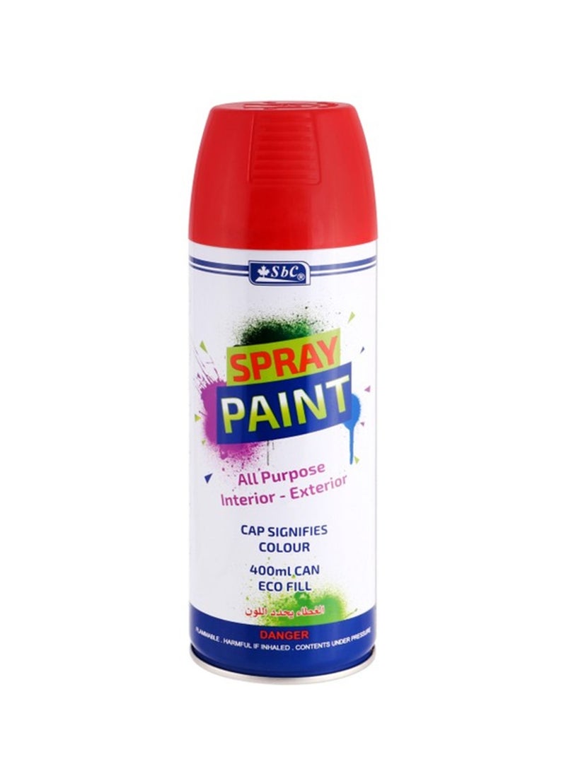 SBC All Purpose Spray Paint 400ml Content Red - Image 1