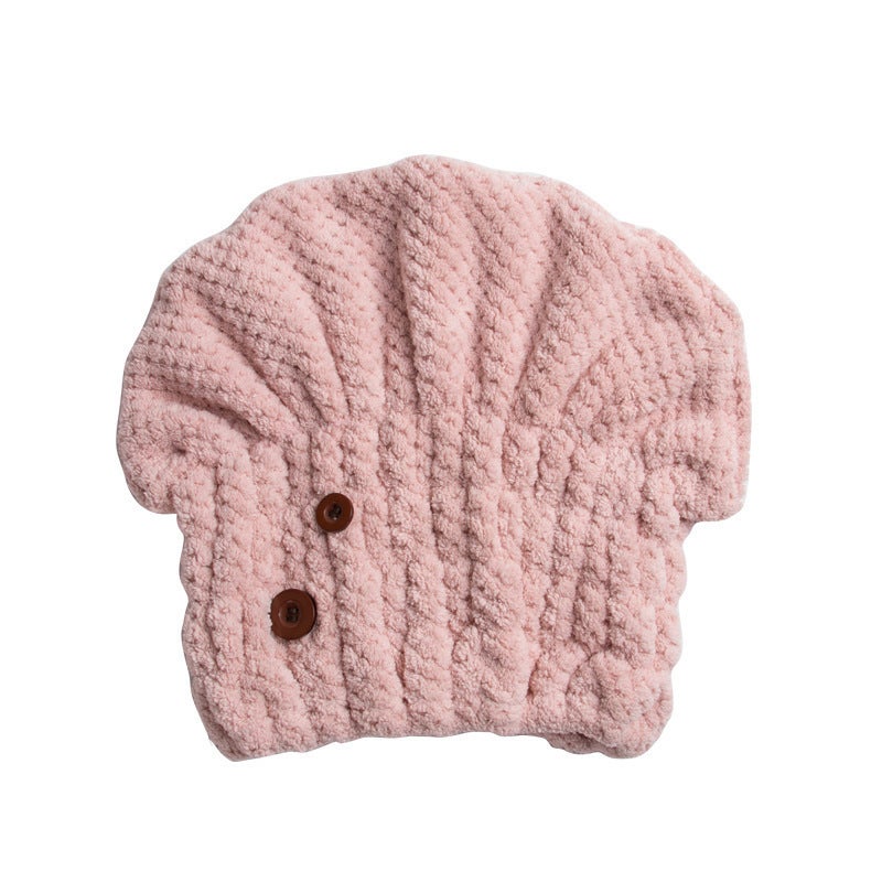 Generic Pineapple Checkered Absorbent Hair Drying Cap Lotus root starch 