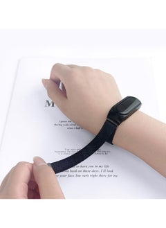 HEXABEX Replacement Mi Band 7 Strap Band Milanese Band for Xiaomi Mi Band 7 Black  - Image 2
