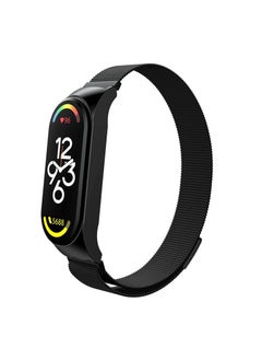 HEXABEX Replacement Mi Band 7 Strap Band Milanese Band for Xiaomi Mi Band 7 Black  - Image 1