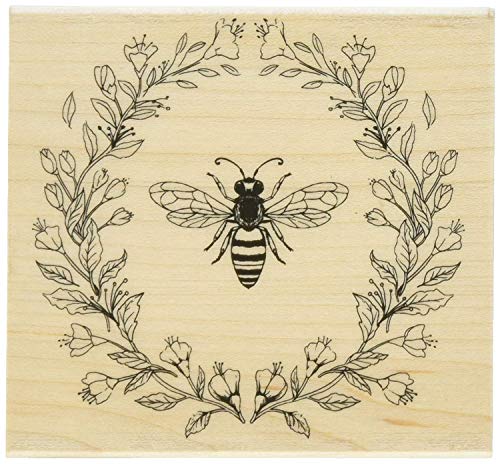 Hero Arts K6224 Wood Stamps, Antique Bee and Flowers - Image 5