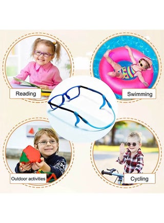 8pcs Glasses Straps, Silicone Glasses for Kids with Colorful Sunglass Straps and 16 pcs Non-slip Ear Hooks, Sports Glasses with Soft Elastic Glasses Holder, Suitable for Adults and Kids - view 4