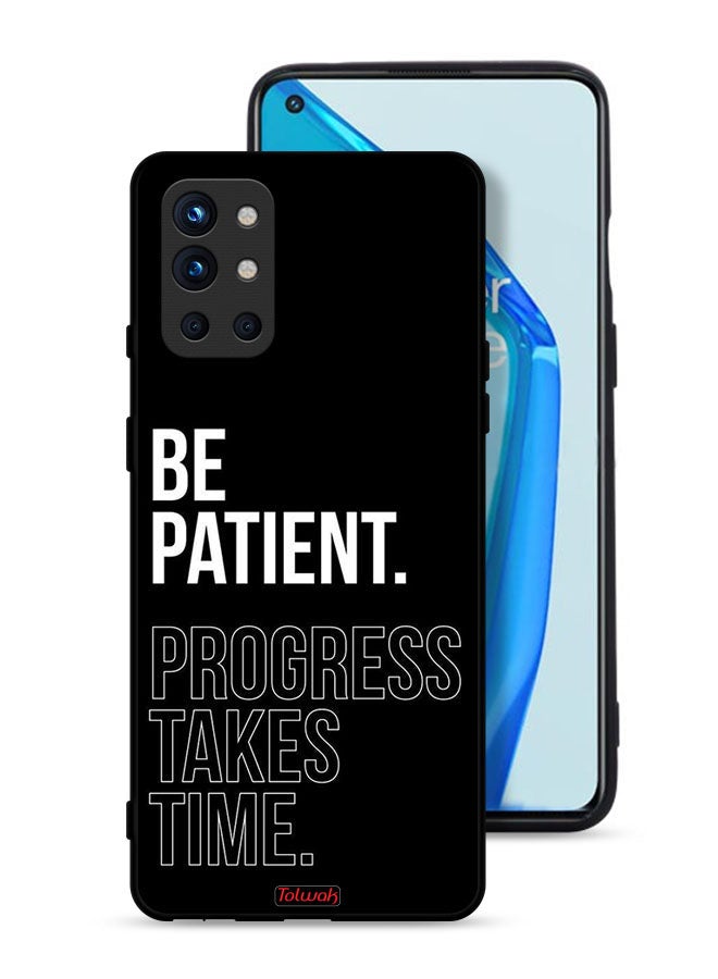 Tolwak OnePlus 9R 5G Protective Case Cover Be Patient Progress Takes Time - Image 1