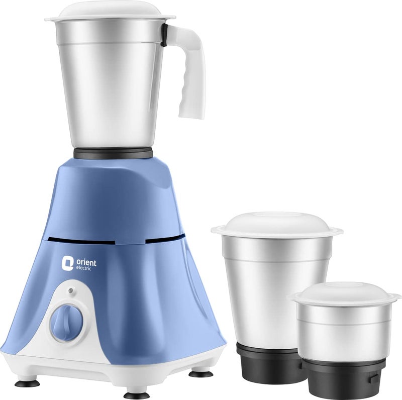 Orient Electric Stainless Steel Sprint Super 3 Jar 500W Mixer Grinder.(Mgss50B3/Blue & White) - Image 2