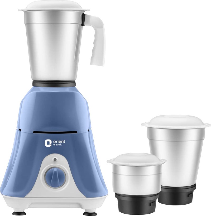 Orient Electric Stainless Steel Sprint Super 3 Jar 500W Mixer Grinder.(Mgss50B3/Blue & White) - Image 3