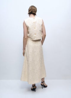 MANGO Textured Flared Skirt  - Image 2