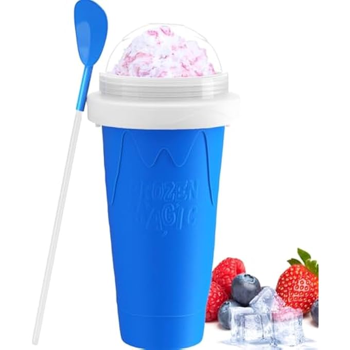 AWH Frozen Magic Slushy Cups  Reusable Squeeze Cooling Maker For Quick Milkshakes Smoothies  Slushies  Fun And Easy Diy Frozen Drink Cup For Kids And Adults Assorted Colors - Image 2
