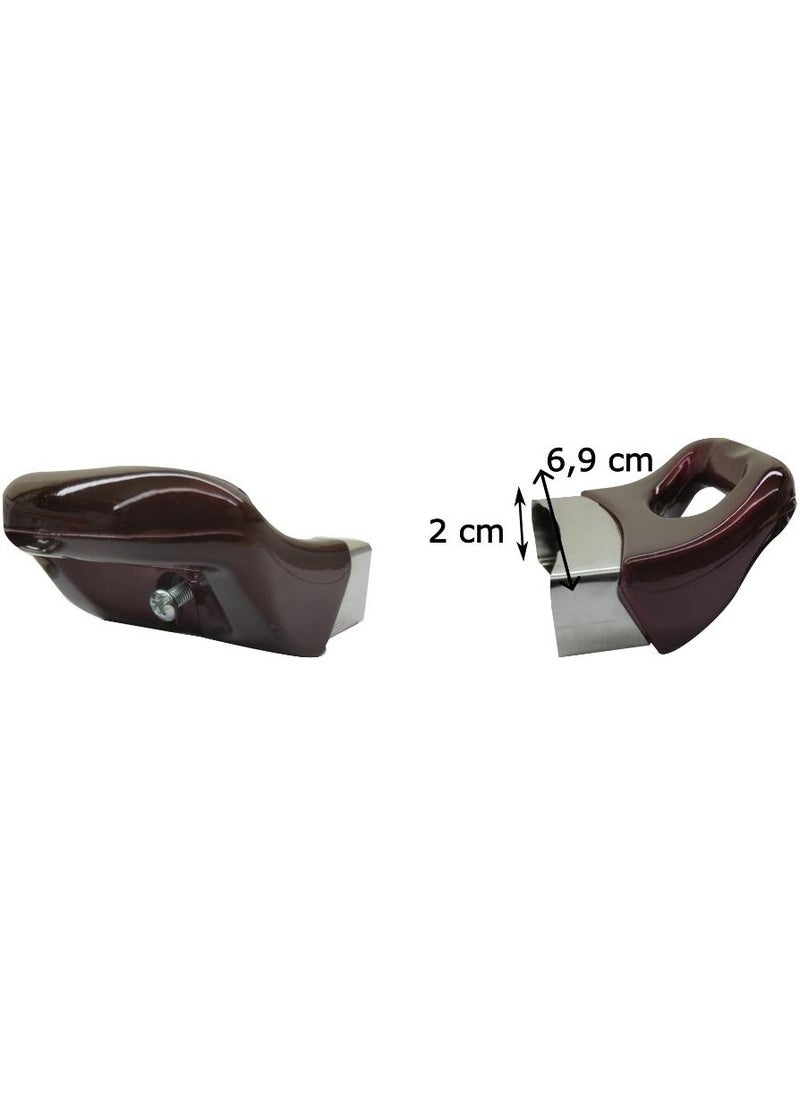 Nalburkent - Claret Red / Cherry Pot Side Handles and Lid Handle Set - 2 Sets - Image 1