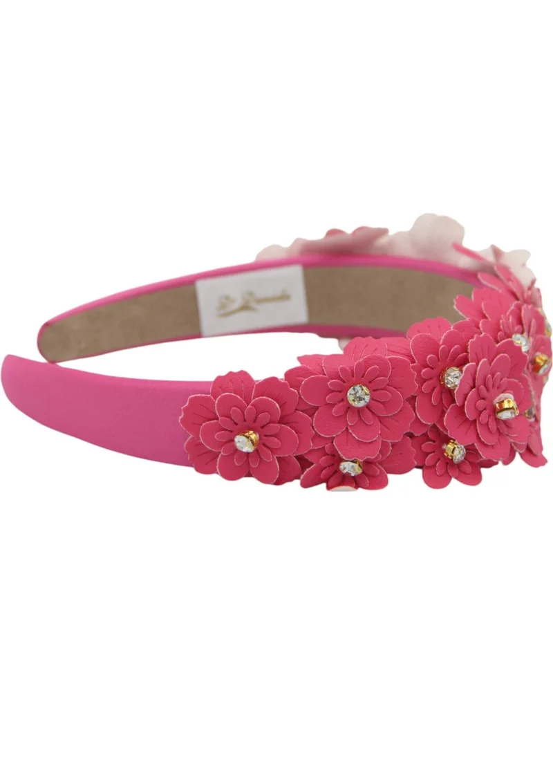 D'Daniela Headband Camomile For Women's and  Girls Hot Pink