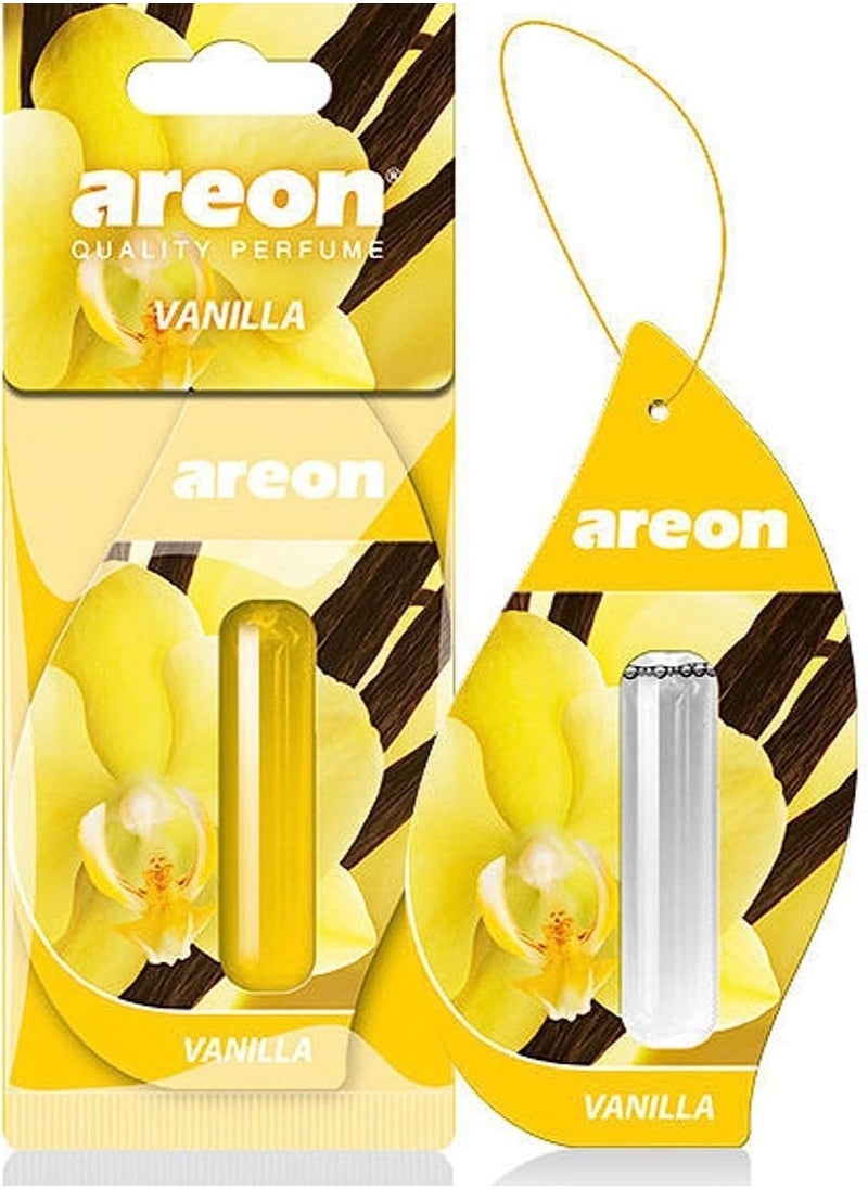 Areon Areon Car Air Freshener Card Vanilla 5ml Liquid 