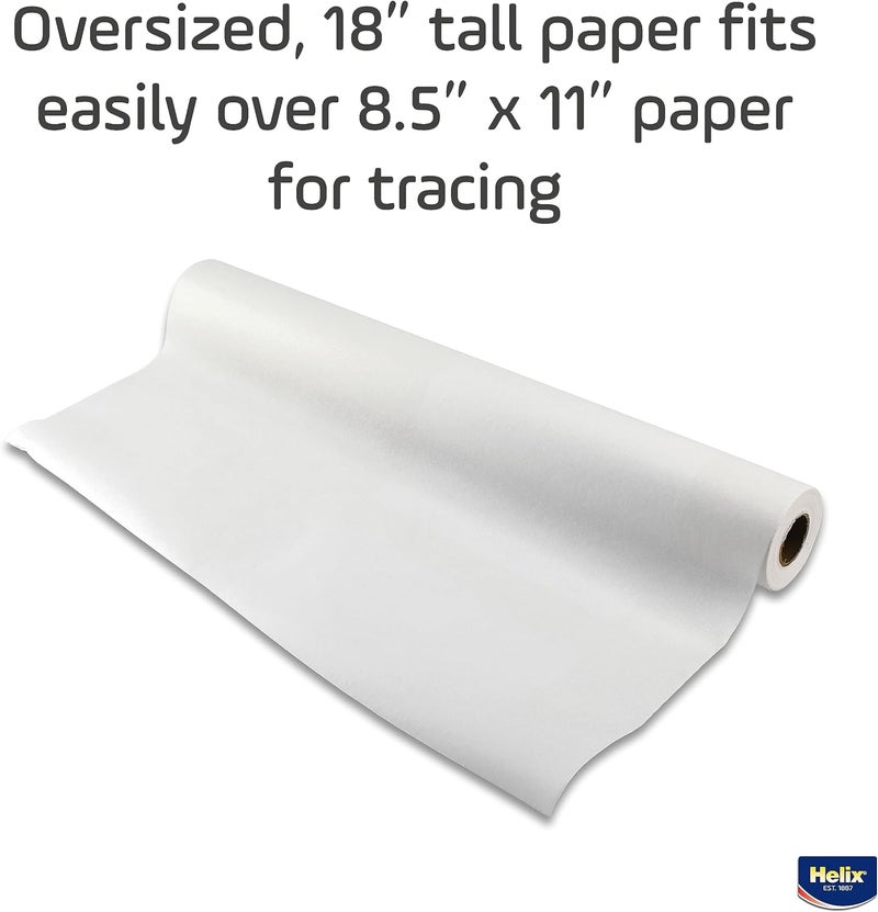 Maped لفافة ورق تتبع ورسم هليكس البيضاء - شفافية عالية، 18 بوصة × 50 ياردة - Image 3