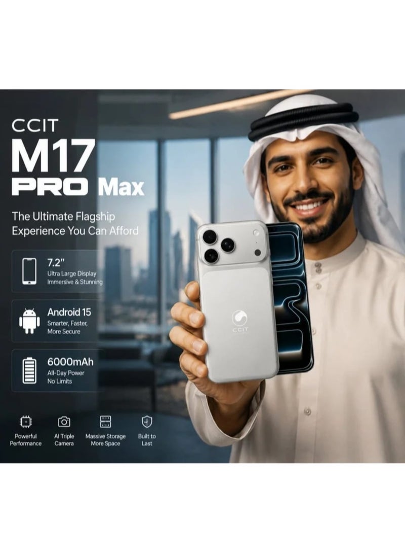 CCIT M17 Promax 56-channel smartphone | 6.8-inch screen, 512GB storage, 16GB RAM, and a 6000mAh battery - Image 2