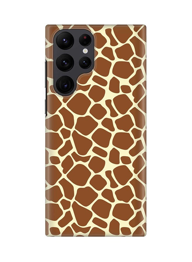 Stylizedd Case for Samsung Galaxy S22 Ultra 5G Snap Case Slim Snap Classic Series Shield Matte Finish Print - Somali Giraffe Skin Print - Image 1