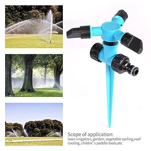 Kadaon Garden Sprinkler, 360 Degree Rotating Lawn Sprinkler Large Area Coverage - Adjustable, Weighted Gardening Watering System - Image 4