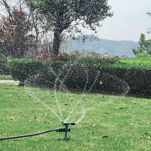Kadaon Garden Sprinkler, 360 Degree Rotating Lawn Sprinkler Large Area Coverage - Adjustable, Weighted Gardening Watering System - Image 1