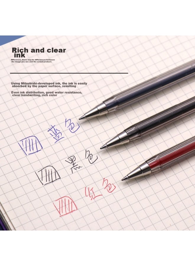 Uni Mitsubishi () Office Ballpoint Pen, Smooth Writing, Medium Oil Pen, Sa-s Blue, 0.7mm, 10-pack - Image 4