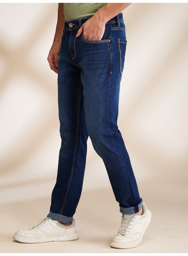 Being Human جينز ضيق للرجال بلون داكن - Image 4