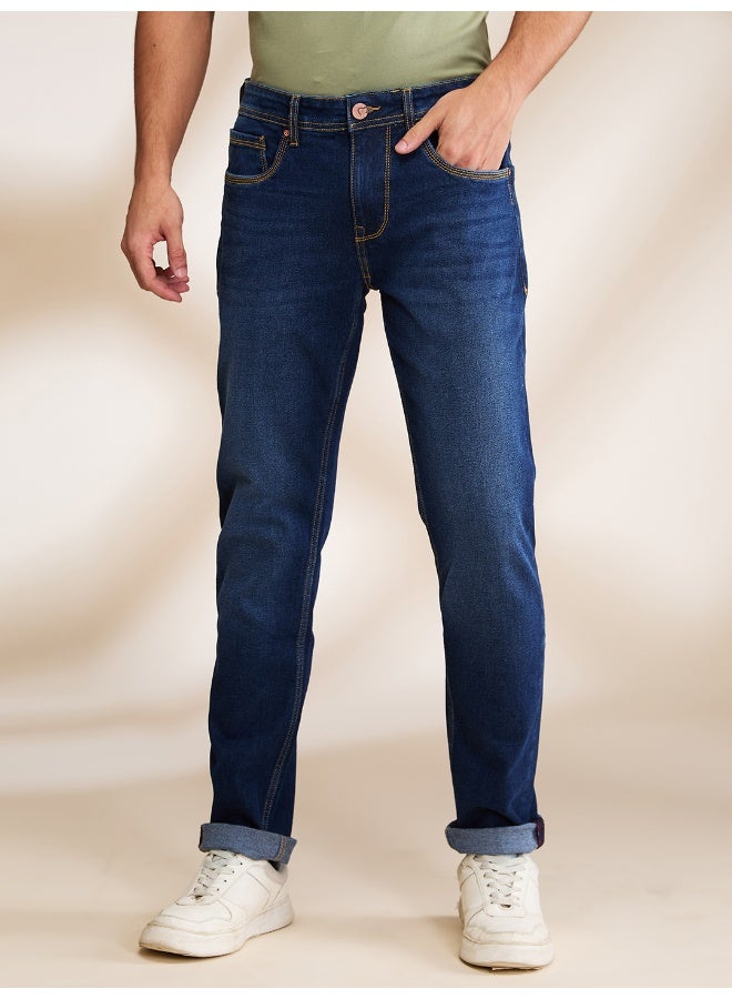 Being Human جينز ضيق للرجال بلون داكن - Image 1