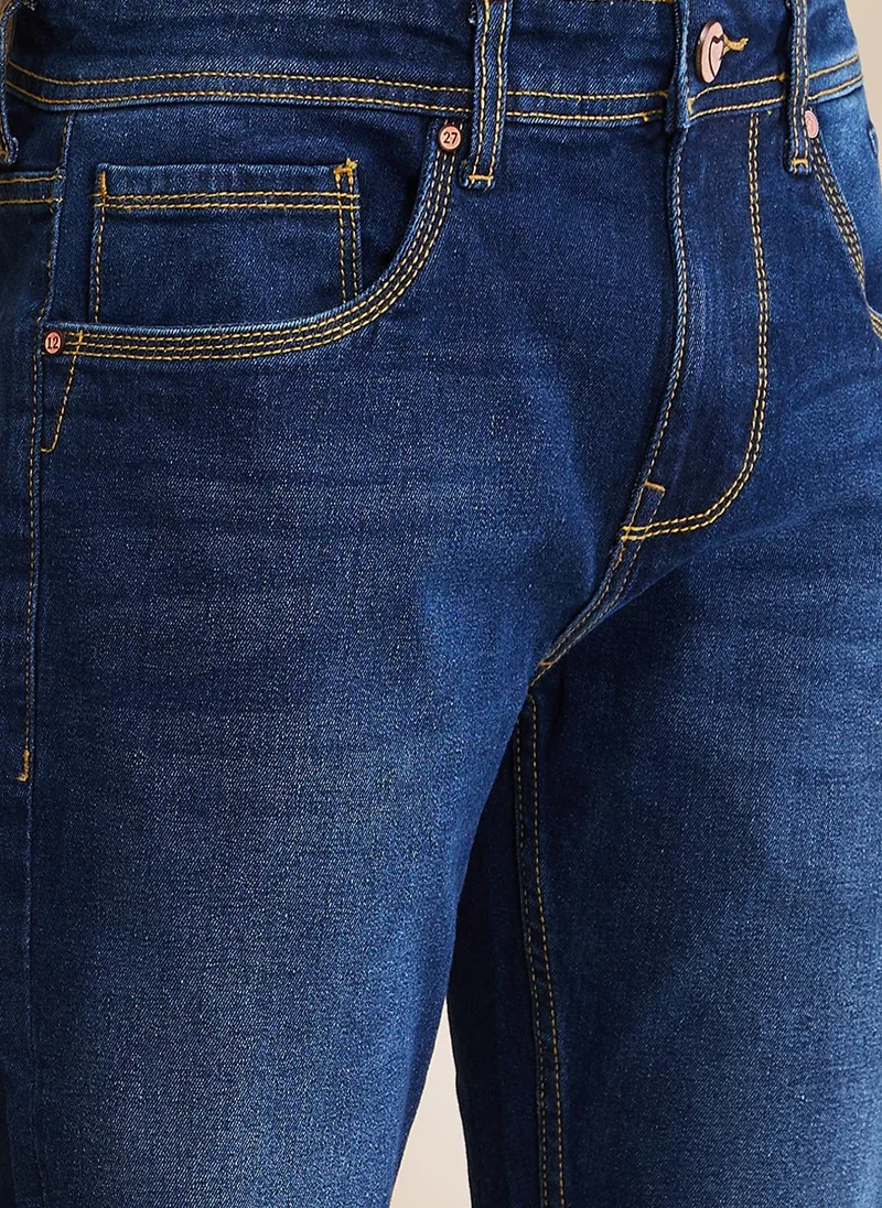 Being Human DARK TONE Men Slim Fit Mid-Rise Jeans for Men | Best Price UAE