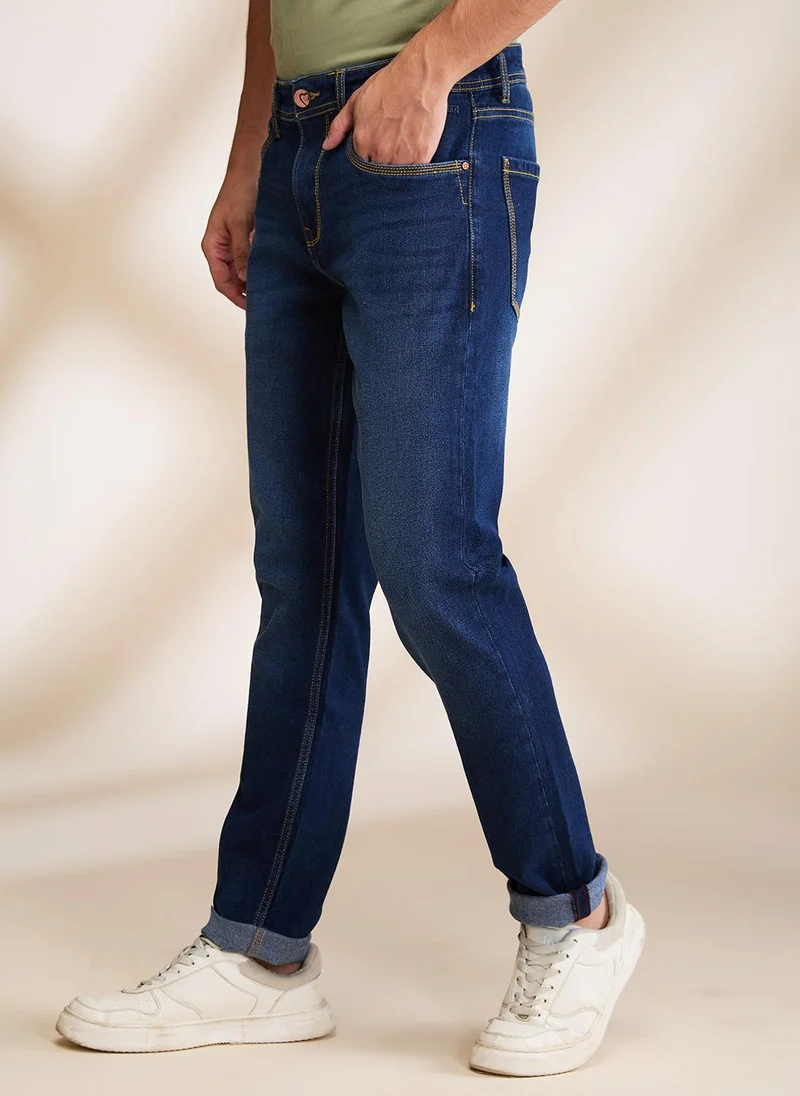 Being Human DARK TONE Men Slim Fit Mid-Rise Jeans for Men | Best Price UAE