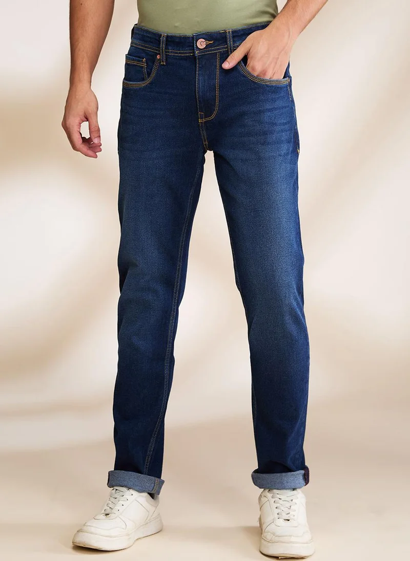 Men Slim Fit Mid-Rise Jeans
