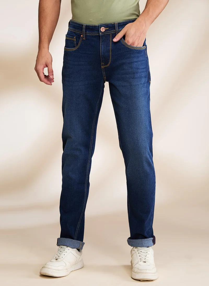 Being Human DARK TONE Men Slim Fit Mid-Rise Jeans for Men | Best Price UAE