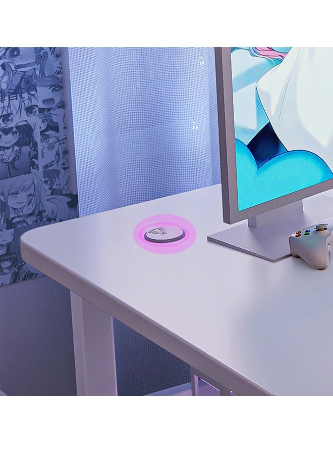 keke Modern RGB Gaming & Workstation Desk Setup with Minimalist Aesthetic - Image 4