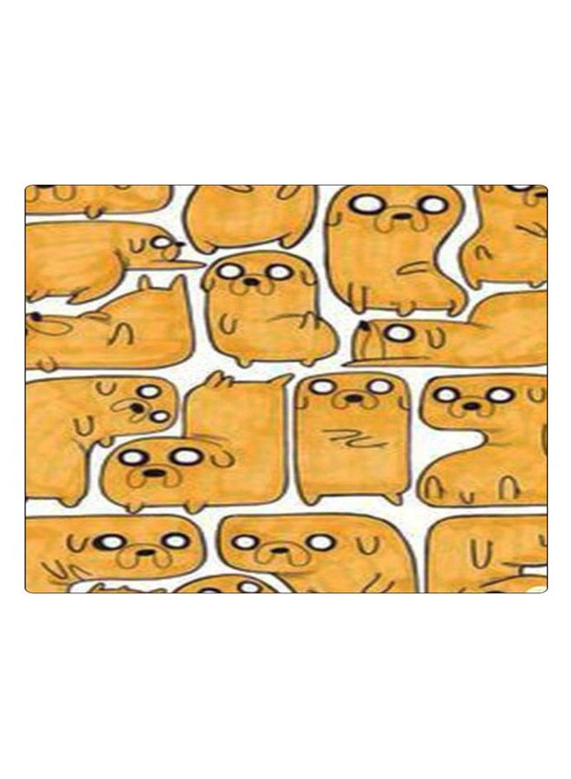 RKN Printed Anti-Slip Gaming Mouse Pad White/Beige/Black