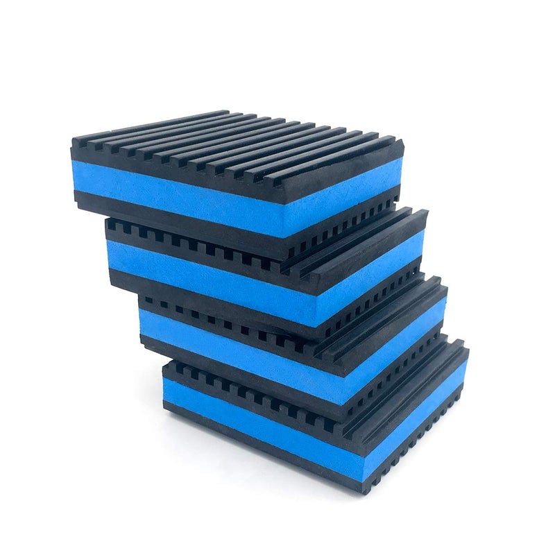 Air Jade 4 Pack Rubber AntiVibration Pads 2 x 2 x 78 inches Heavy Duty EVA Vibration Isolation Pads Mats for HVAC Washers Compressors Treadmills Air Conditioner