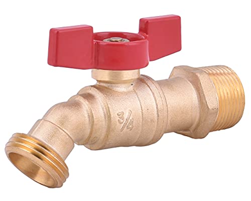 LD Valve - Male Hose Bibb 3/4-in MIP X 3/4 Inch MHT For Garden Watering,1/4 Turn Shut Off Hose Bib with T-Handle (10-Pack) - Image 5