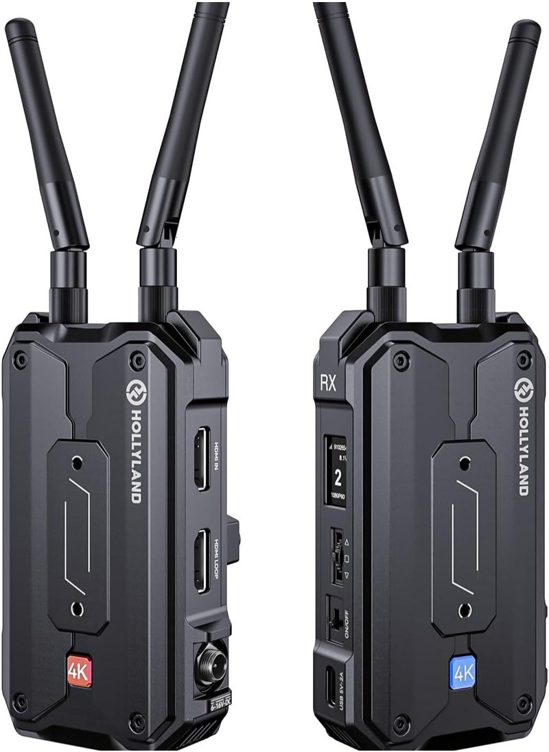 Hollyland - Hollyland Pyro H Wireless HDMI Video Transmission System, Dual-Band 4K30/1080p60 1300ft Los Range 60ms Latency, Up to 4 Receiver, Smart Channel Scan, UVC Live Stream (1TX+1RX) - Image 1