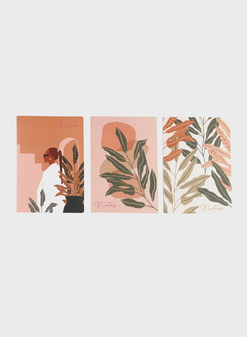 Prickly Pear Set Of 3 B5 Boho Retreat Notebooks