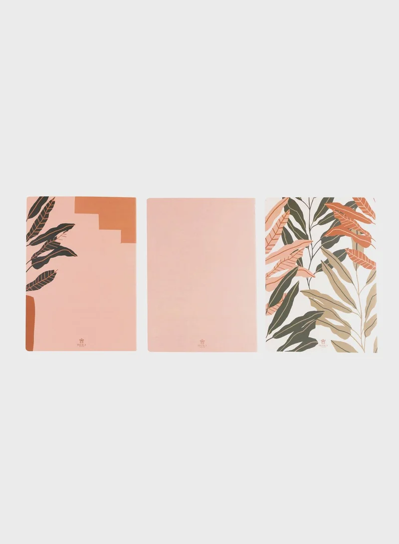 Prickly Pear Set Of 3 B5 Boho Retreat Notebooks