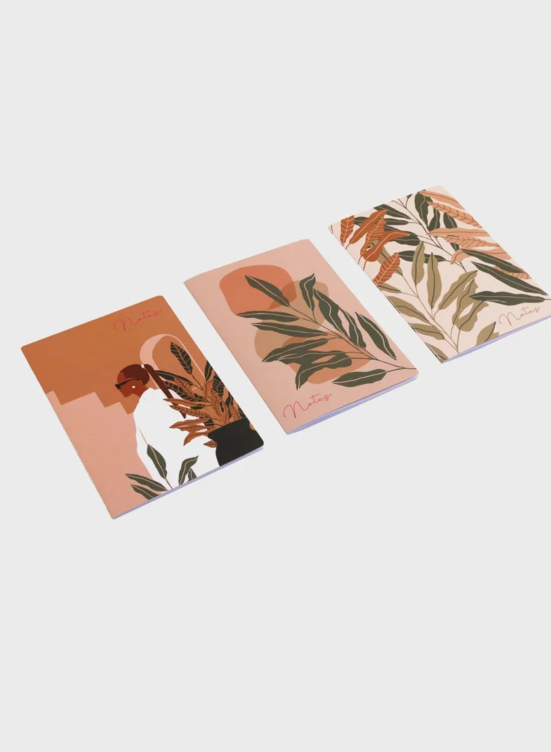 Prickly Pear Set Of 3 B5 Boho Retreat Notebooks