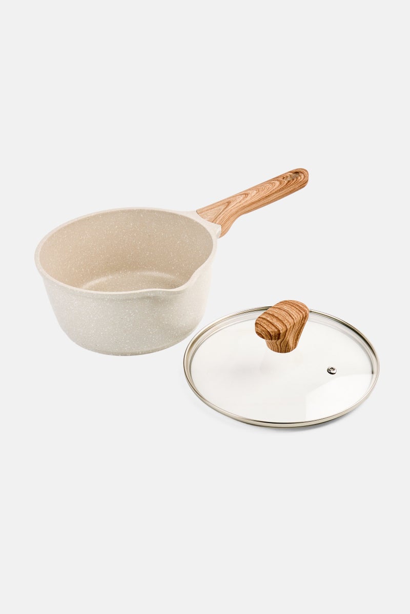 Kathy Ireland Cast Aluminum Non Stick Sauce Pan 20 cm,  Grey  - Image 3
