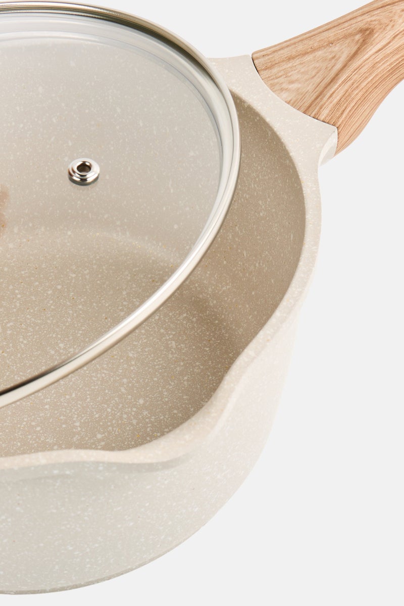 Kathy Ireland Cast Aluminum Non Stick Sauce Pan 20 cm,  Grey  - Image 2